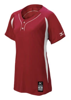 Mizuno Girls Elite 2-Button Game Jersey -Baseball Store 350605 1200