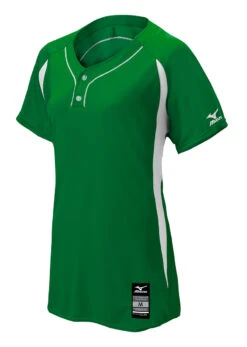 Mizuno Girls Elite 2-Button Game Jersey -Baseball Store 350605 4100