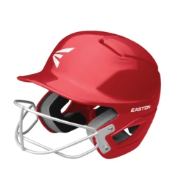 Easton Alpha Solid Fastpitch Softball Helmet With Mask -Baseball Store ALPHA E HELMET SB MASK A168530RD 3QTR L