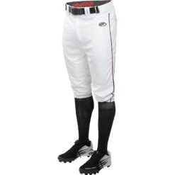 Rawlings Launch Youth Piped Knicker Pant YLNCHKPP -Baseball Store LNCHKPP W B 1