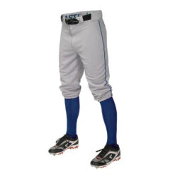 Easton Adult Rival + Knicker Piped Pants A167162 -Baseball Store PRO PLUS Knicker GYRY front A167105