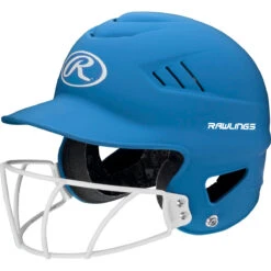 Rawlings Coolflo Highlighter Batting Helmet W/ Softball Mask -Baseball Store RCFHLFG MCB 3quarterleft