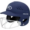 Rawlings Coolflo Highlighter Batting Helmet W/ Softball Mask -Baseball Store RCFHLFG MN 3quarterleft