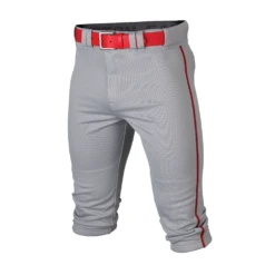 Easton Youth Rival + Knicker Piped Pants A167163 19 Easton Youth Rival + Knicker Piped Pants A167163 -Baseball Store Rival Knicker Piped Grey Red A167142 front