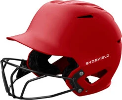 Evoshield XVT 2.0 Matte Softball Helmet With Mask 11 Evoshield XVT 2.0 Matte Softball Helmet With Mask -Baseball Store wb57257 scarlet
